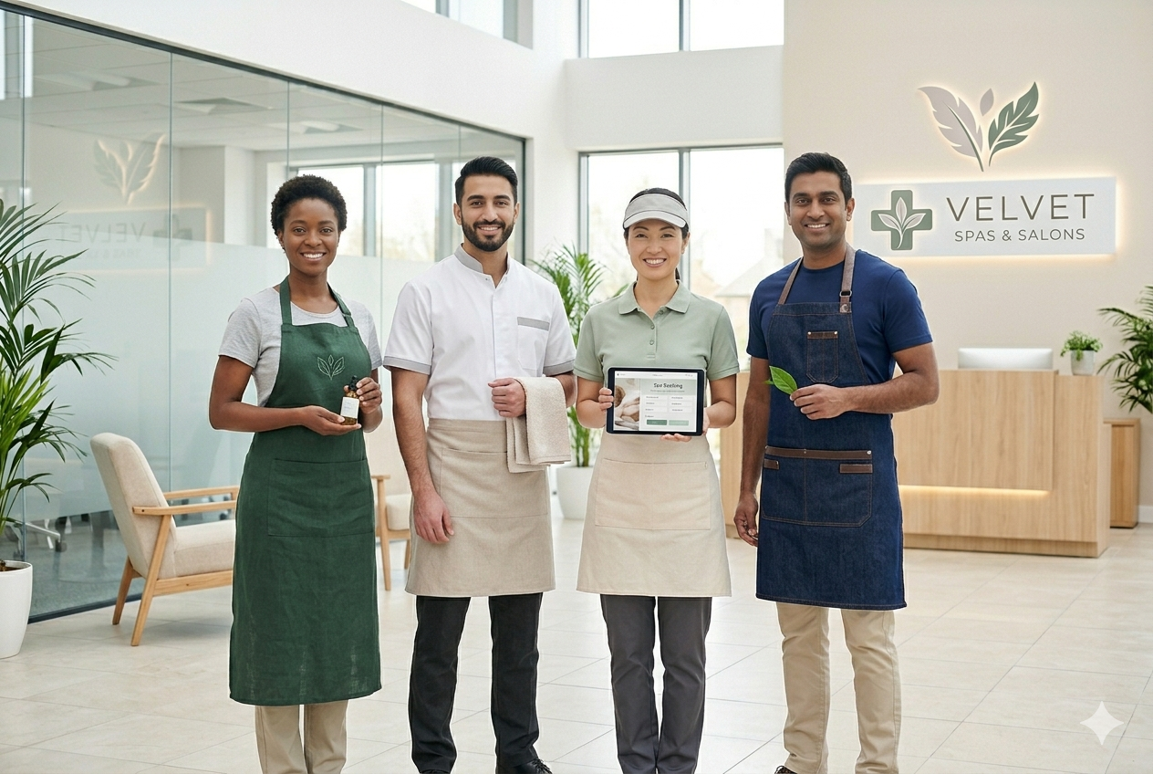 Spa therapist uniform stitching Dubai